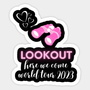 scentsy lookout, here we come, world tour 2023 Sticker